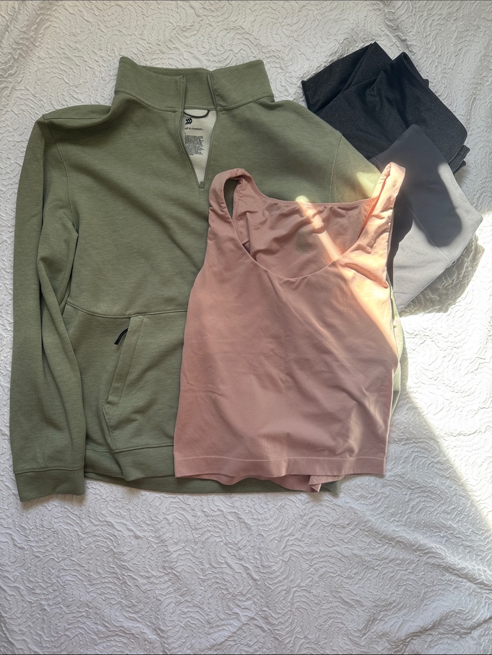 All in Motion Bundle - two pants, sweater, tank